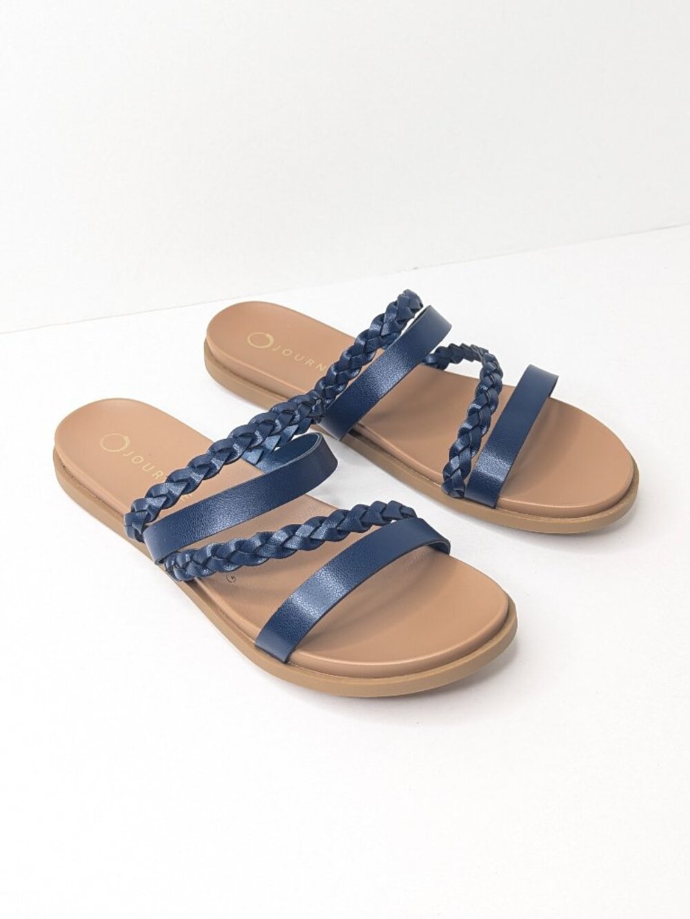 Journee Collection Colette Sandals Blue Womens 9